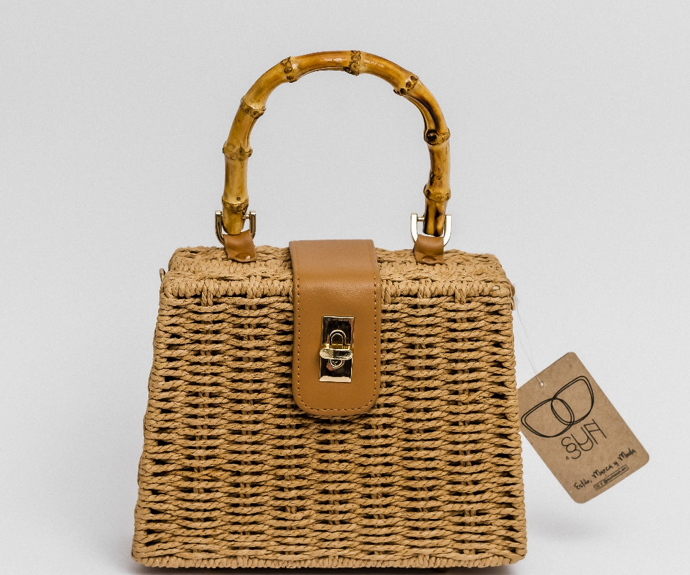 SINTÉTICA CARTERA BAMBÚ CAFE