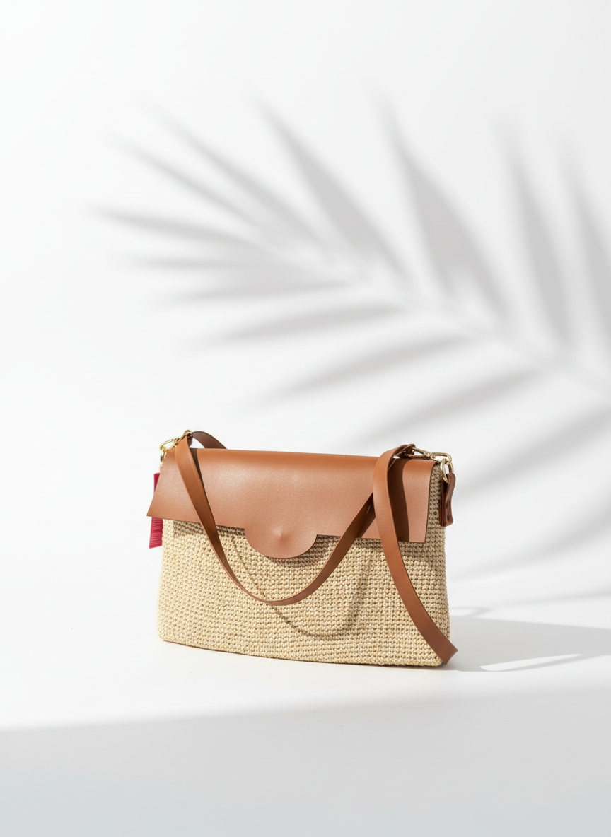 CLUTCH DE PAJA TOQUILLA NATURAL
