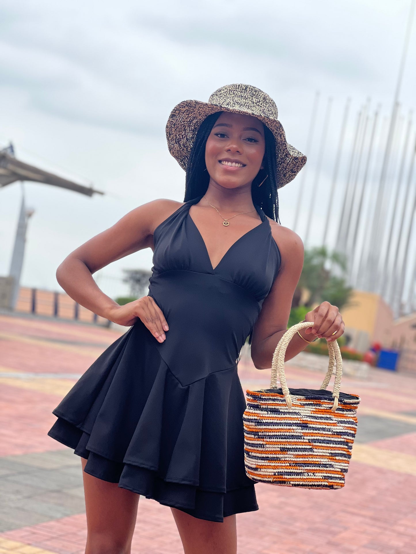 CARTERA CROCHET AGARRADERA PAJA TOQUILLA