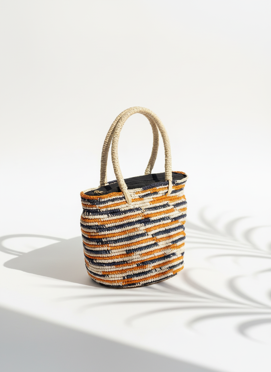 CARTERA CROCHET AGARRADERA PAJA TOQUILLA