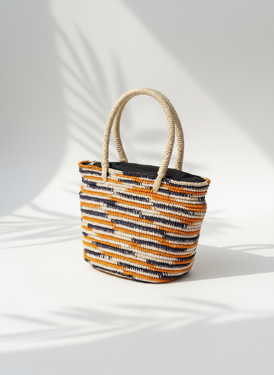 CARTERA CROCHET AGARRADERA PAJA TOQUILLA