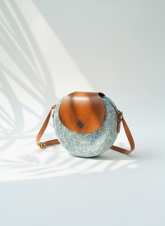 CARTERA PAJA TOQUILLA YOYO CELESTE