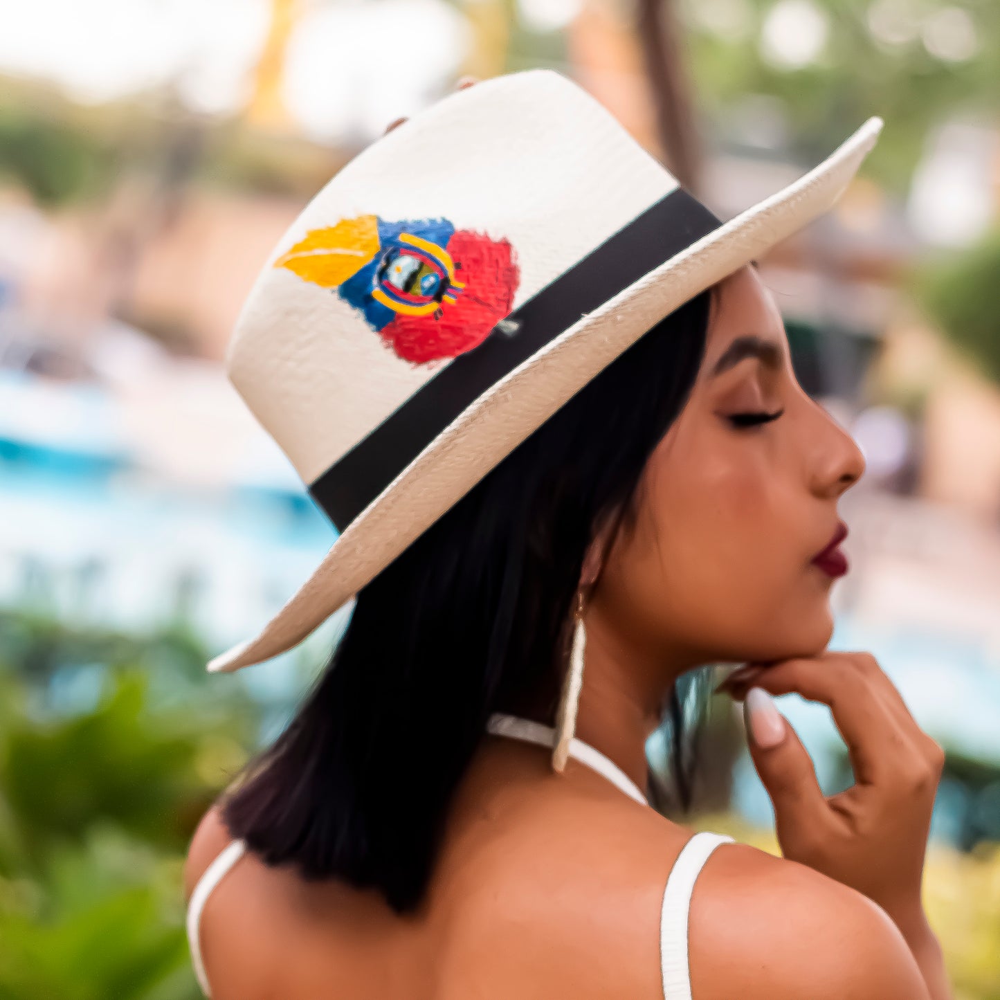 SOMBRERO PANAMA HAT PERSONALIZADO (VER COLORES)