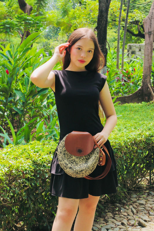 CARTERA PAJA TOQUILLA YOYO NEGRO