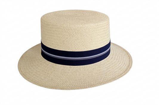 SOMBRERO CORDOBÉS DE PAJA TOQUILLA CINTA AZUL